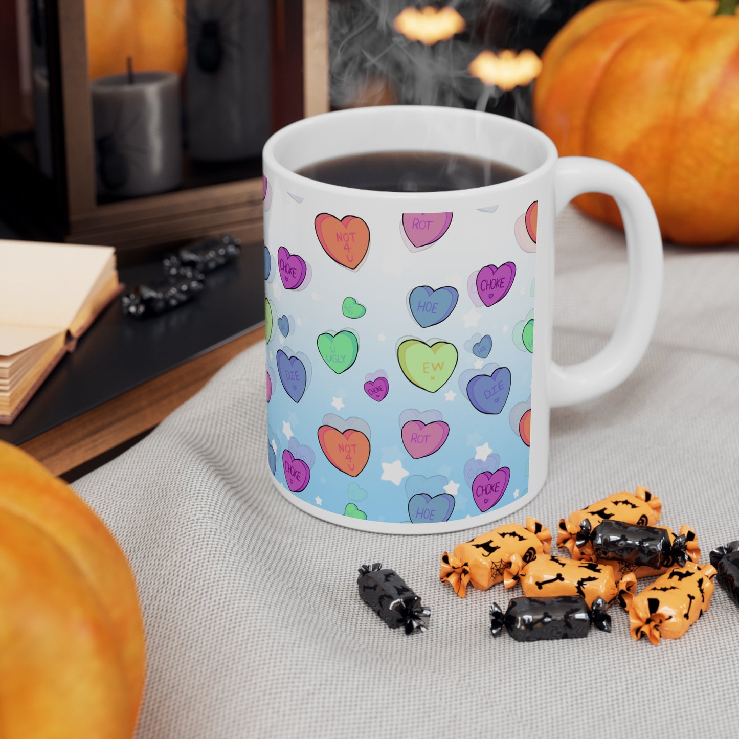 Anti Love conversation Heart 11 oz coffee mug