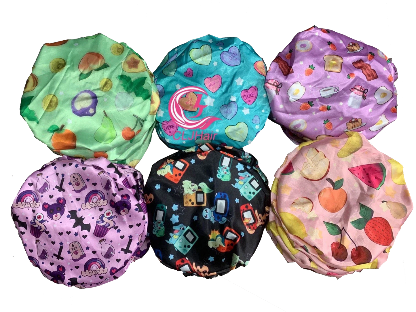 Kawaii Breakfast Satin Bonnet