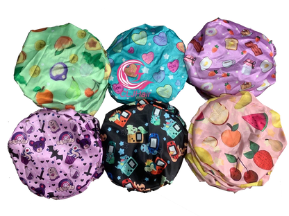 Kawaii Breakfast Satin Bonnet