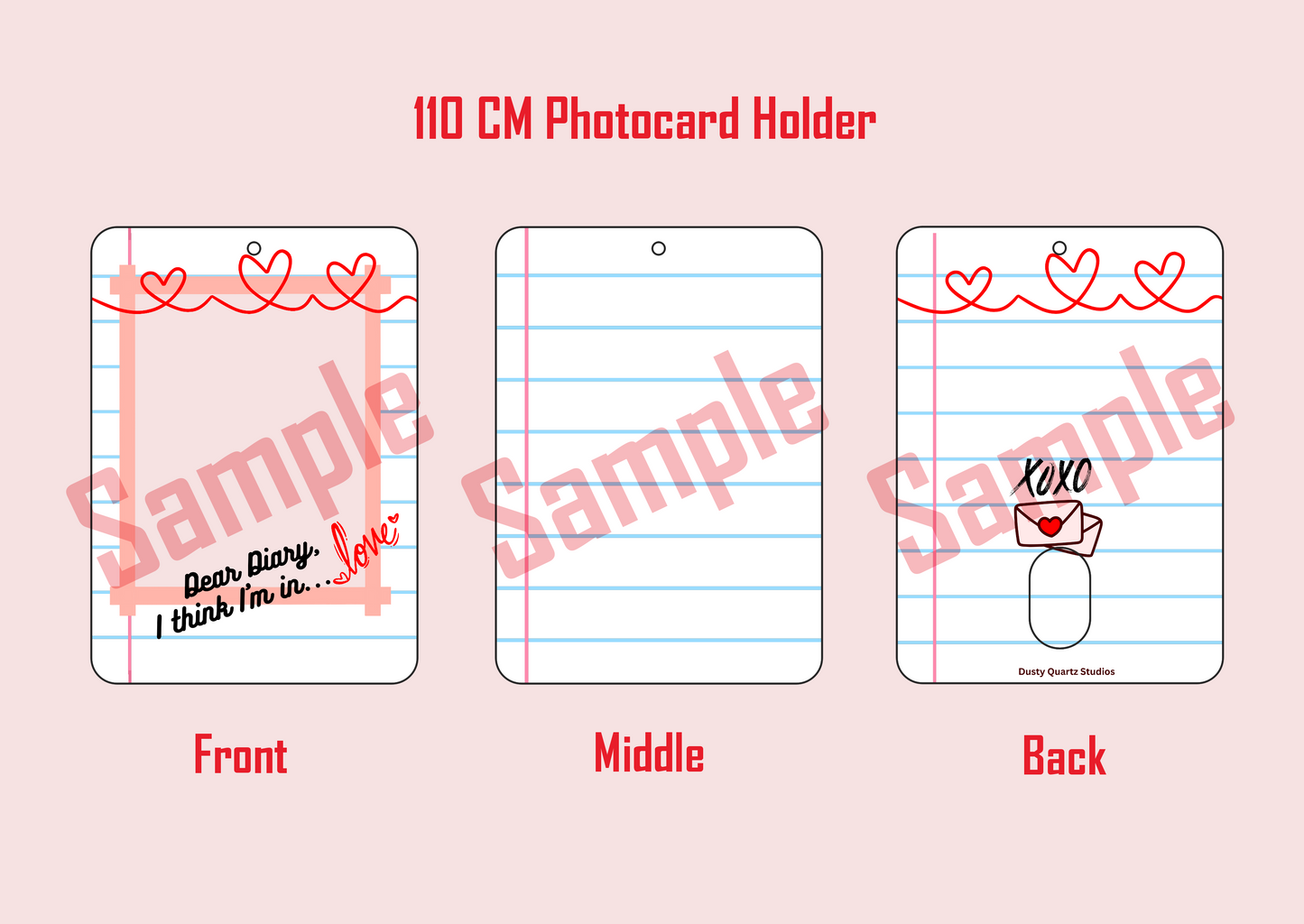 Dear Diary...  AcrylicPhotocard holder