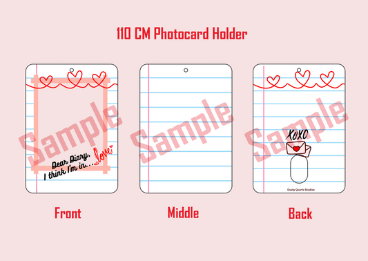 Dear Diary...  AcrylicPhotocard holder