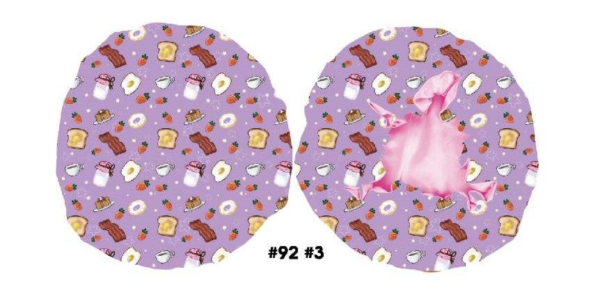 Kawaii Breakfast Satin Bonnet