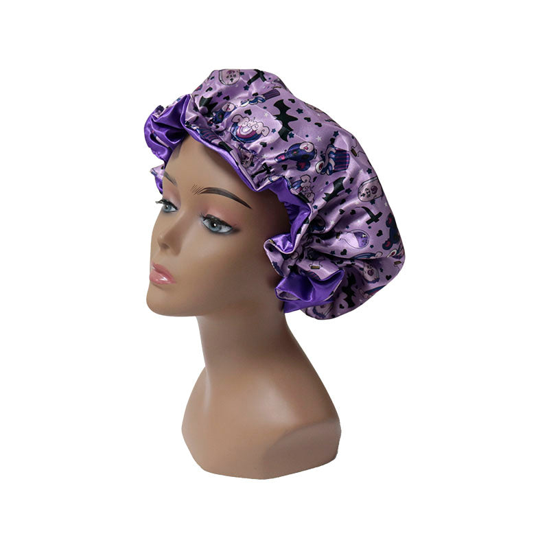 Pastel Goth Satin hair bonnet