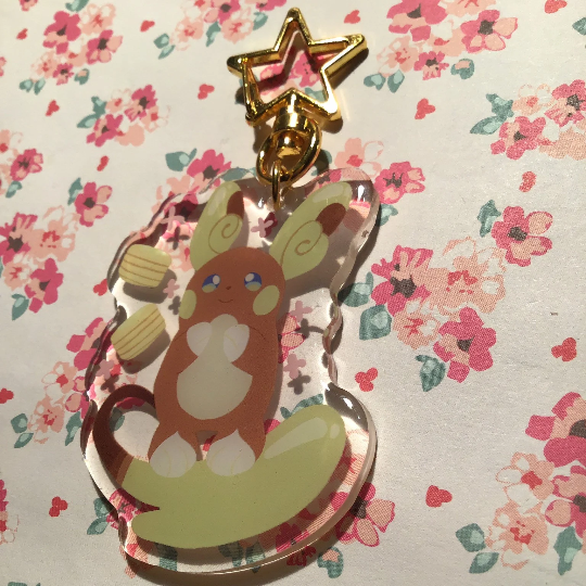 PKMN and Pancakes keychain